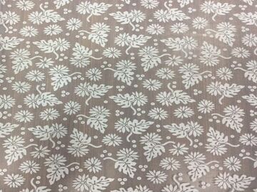 White Fancy Floral Dyeable Nylon Brasso Fabric