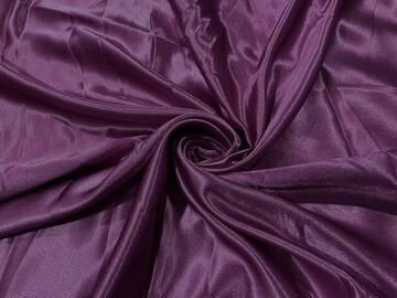 Wine Plain Premium Satin Fabric