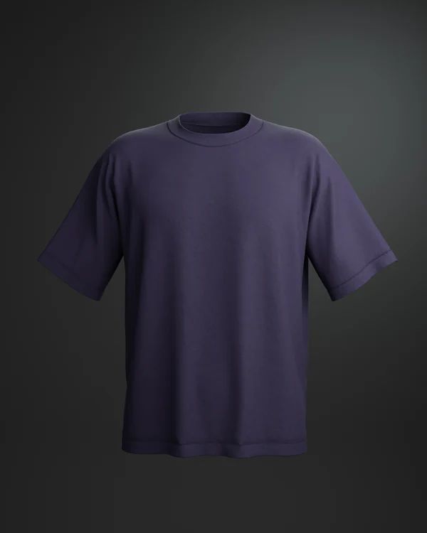 Mens Cannac Purple Oversized T Shirt