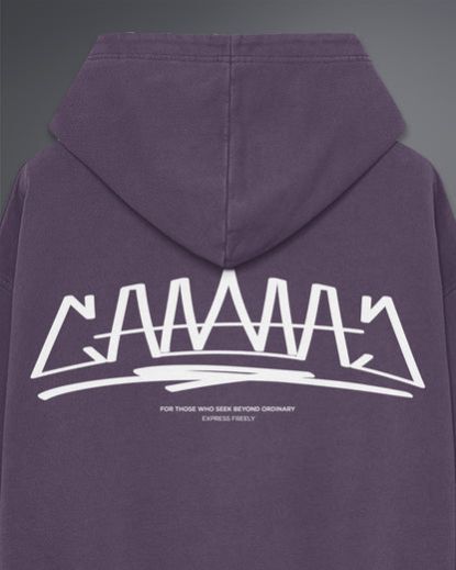 Mens Cannac Purple Haze Oversized Hoodie