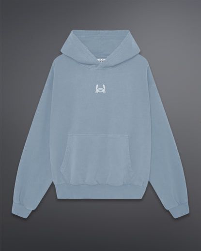 Mens Cannac Glacier Gem Sky Blue Oversized Hoodie