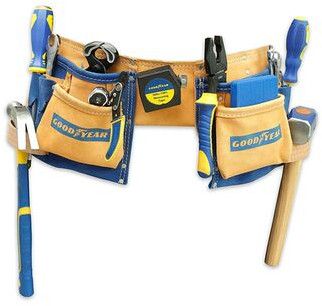 11 Pockets Leather Tool Bag