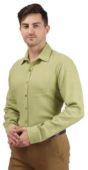 Classic Linen Fabric Mens Formal Shirts