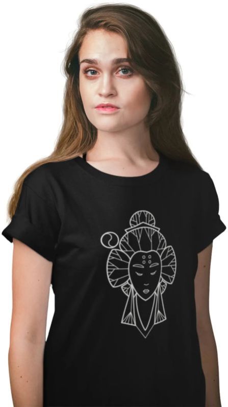 Unique Printed Organic Ladies Cotton T-shirts