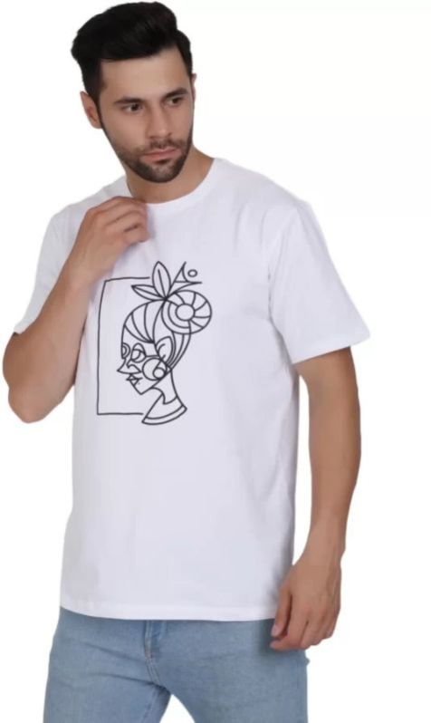 Organic Printed Mens Cotton T Shirts