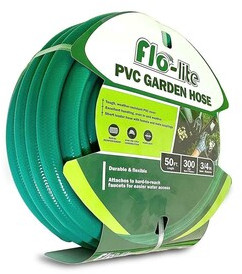 Flo-lite PVC Garden Hose 19mm X 15m Green Without Fittings (FLW1915WF)