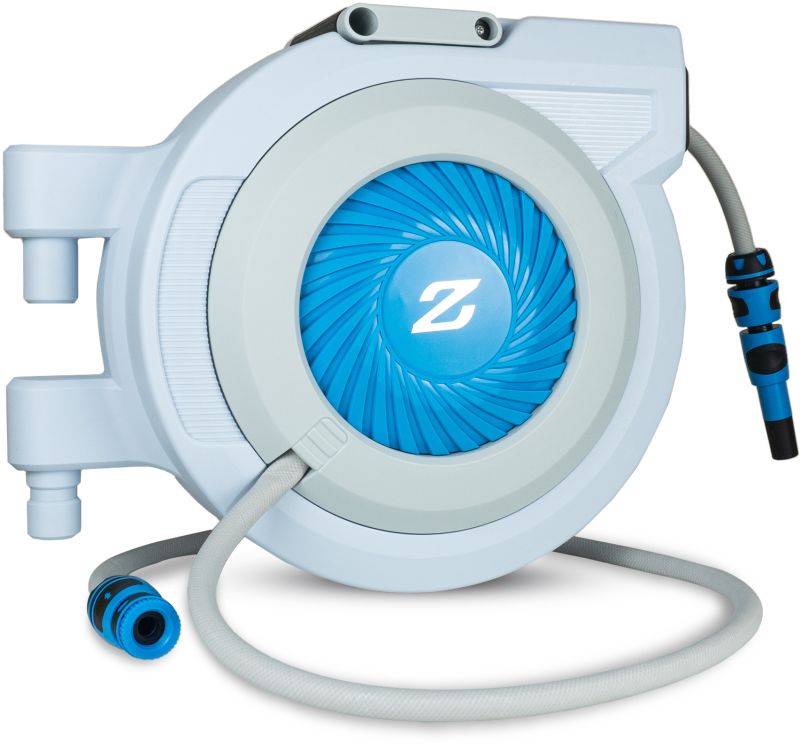 Zephyr 15m X 1/2" Automatic Enclosed Garden Hose Reel With Hybrid Water Hose (ZWR1315P-HY)