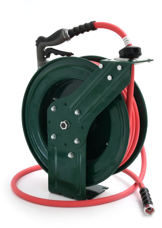 Zephyr Auto-retractable Water Hose Reels 13mm X 15m Heavy Duty - Green (ZWR1315HD-GE)