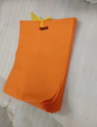 Orange Non Woven D Cut Bags