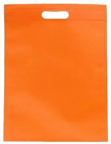 Orange Non Woven D Cut Bags