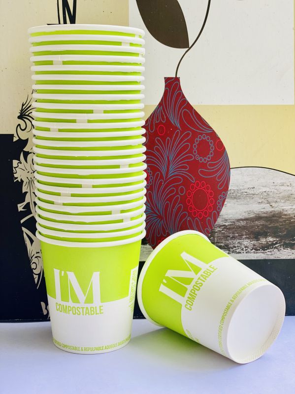 GoGreen Biodegradable Paper Cups 210 Ml