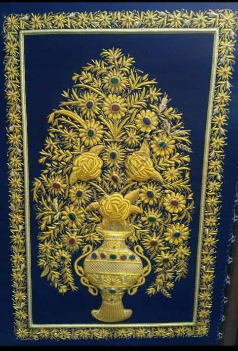 Handmade Zardozi Wall Hanging