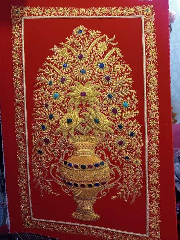 Handmade Zardozi Wall Hanging