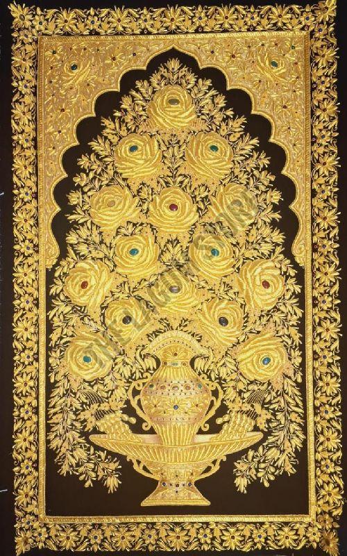Handmade Zardozi Wall Hanging