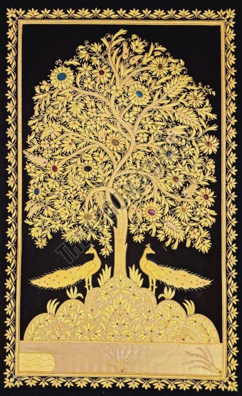 Handmade Zardozi Wall Hanging