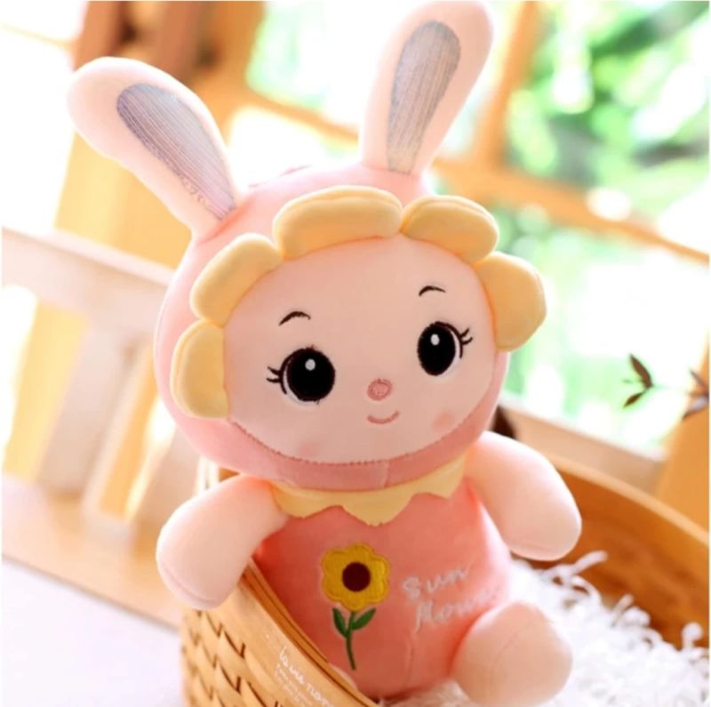 Cotton Sunflower Bunny Soft Toy