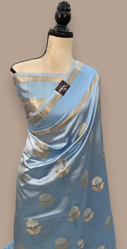 Multicolor Banarasi Semi Katan Silk Saree