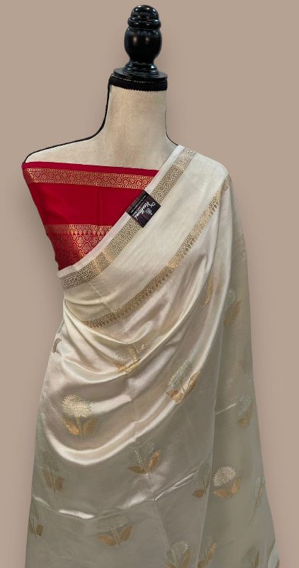 Multicolor Banarasi Semi Katan Silk Saree