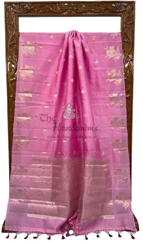 Multicolor Banarasi Semi Katan Silk Saree