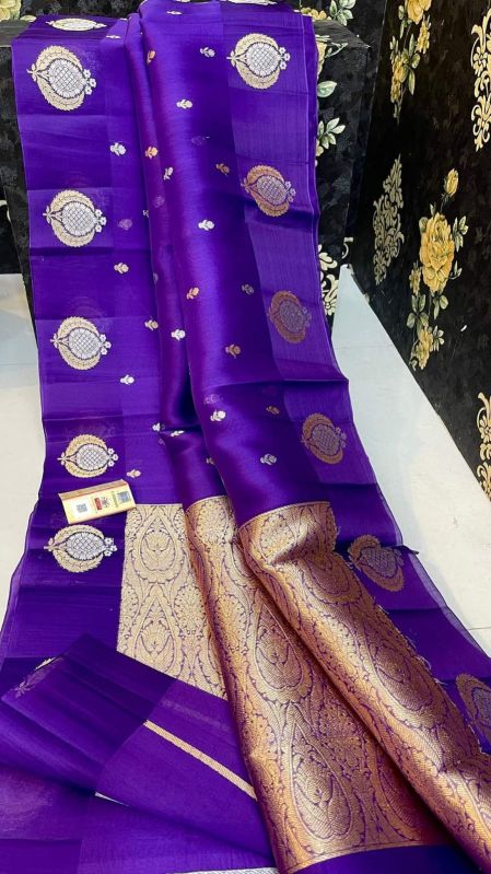 Indian Banarasi Organza Silk Saree