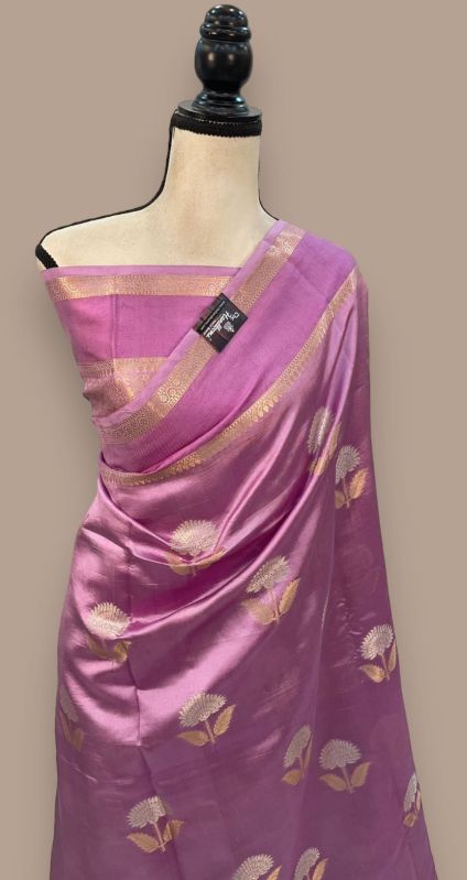 Multicolor Banarasi Semi Katan Silk Saree