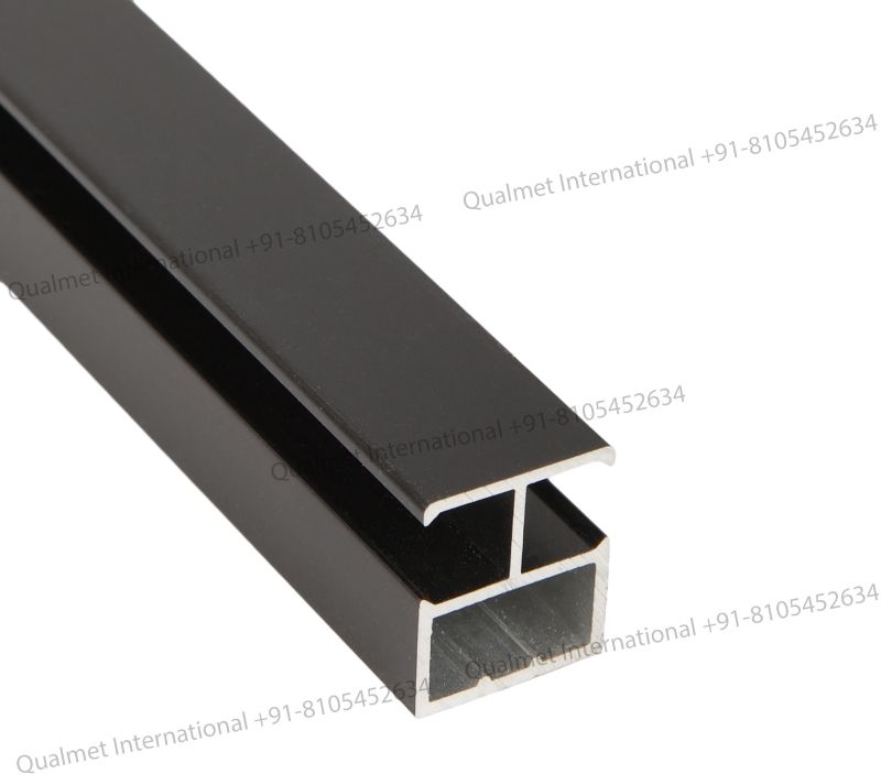 Glass Divider Profile- Ceramic Black