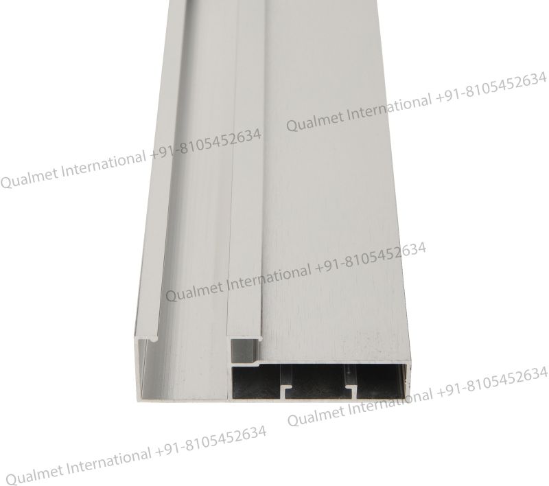 68mm Chrome Brush Aluminium Glass Handle Profile