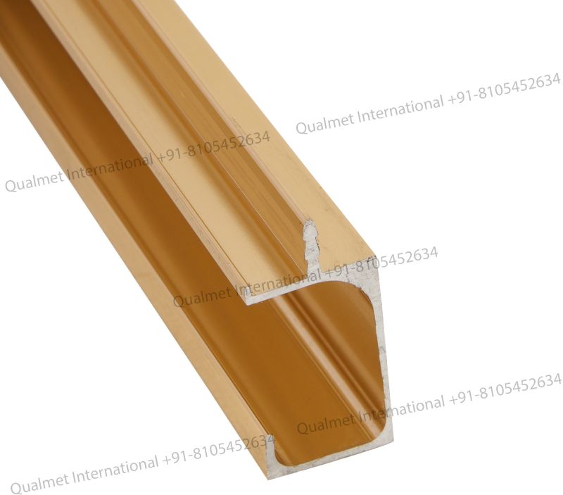 Kitchen Cabinet 19mm G Handle Profile- Golden Glossy