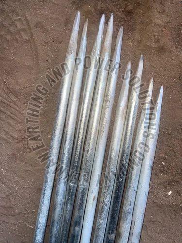 Silver Galvanized Iron Chemical Earthing Electrode