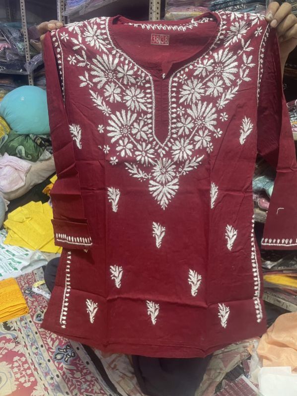 Ladies Maroon Kurti