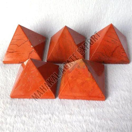 Natural Red Jasper Pyramid