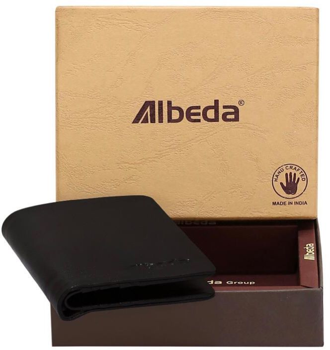 Mens Black Pure Leather Wallet