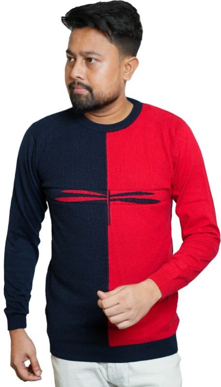 Men\'s Knitted Cotton Sweater