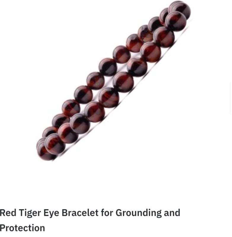 Red Tiger Eye Gemstone Bracelet