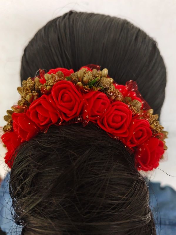 Bridal Hair Brooch (Red)