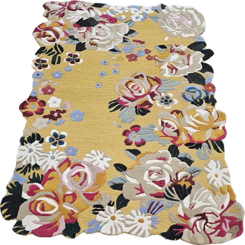 Hand Tufted Modern Floral Rug