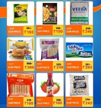 Frozen food, Brand Name : Mccain, Veeba, Al Hafa, Favorita