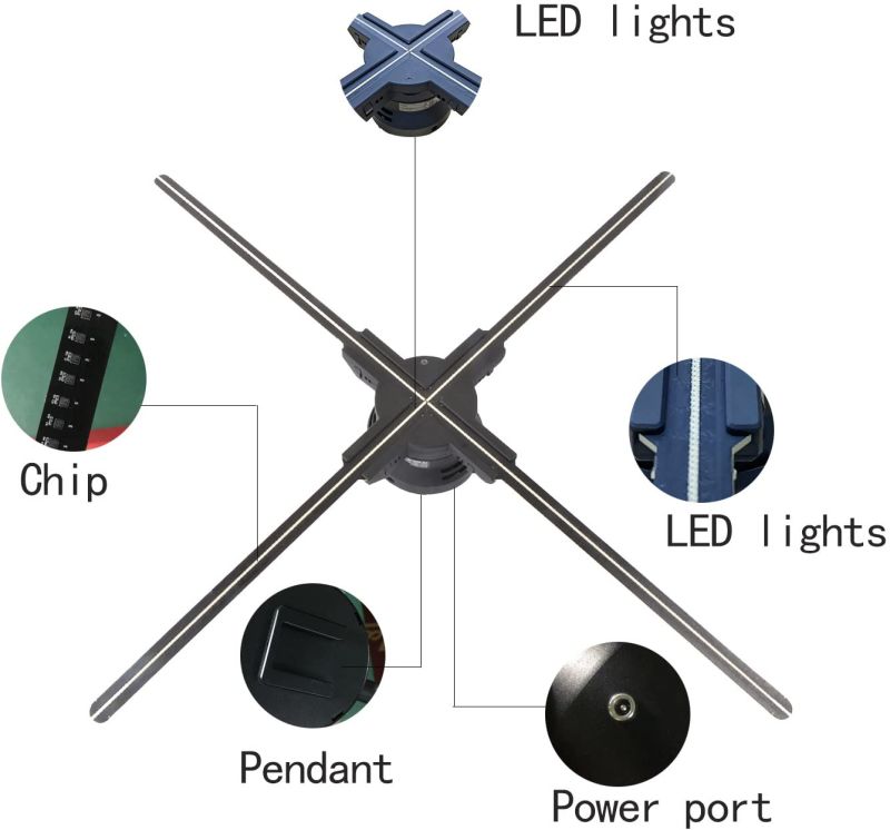 3D Holographic Fan 65cm