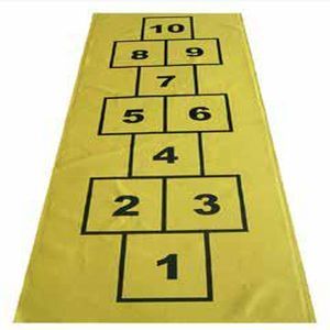 PVC Yellow Hopscotch Set