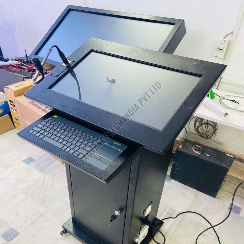 Display Lectern With Integrated Screen