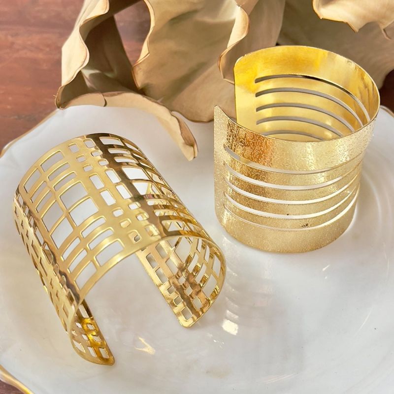 Party,wedding Wear Golden Gold Cuff Bracelet