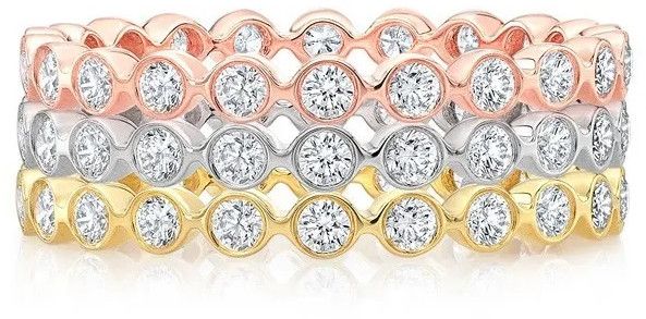 Silver Eternity Band For Wedding