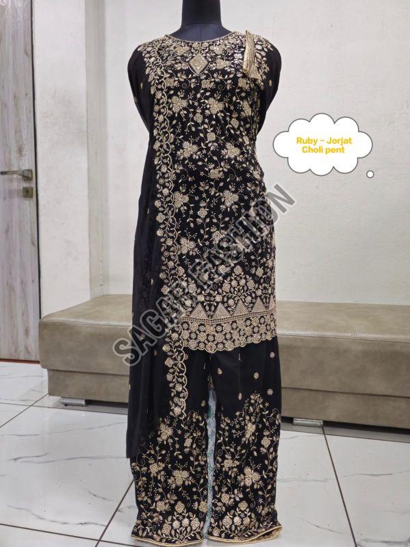 Ladies Designer Palazzo Suit With Dupatta