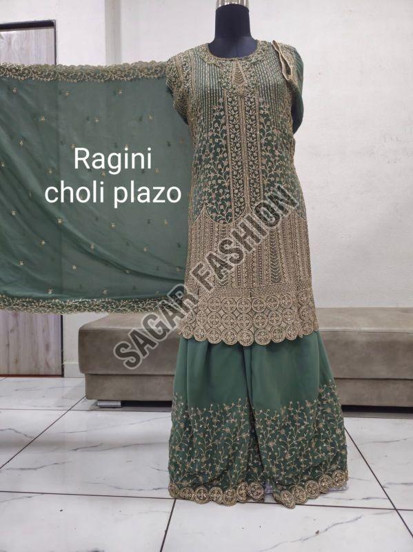 Ladies Heavy Work Indian Sharara Suit With Dupatta