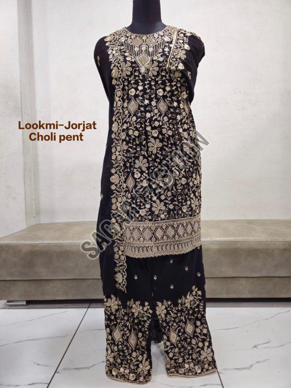 Ladies Heavy Work Palazzo Suit With Dupatta