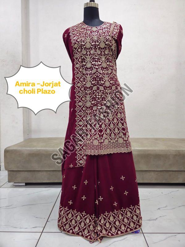 Ladies Heavy Work Sharara Suit With Dupatta