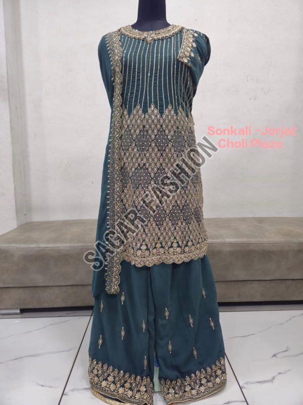 Ladies Wedding Wear Sharara Suit With Dupatta