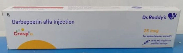 Cresp Darbepoetin ALFA 25 Mcg Prefilled Syringe