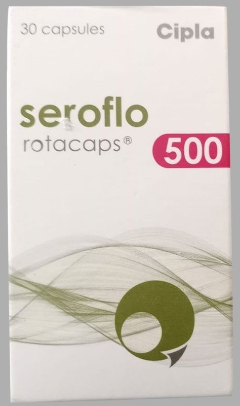 Seroflo Salmeterol Fluticasone Respiratory Therapy 500 Mcg Capsule
