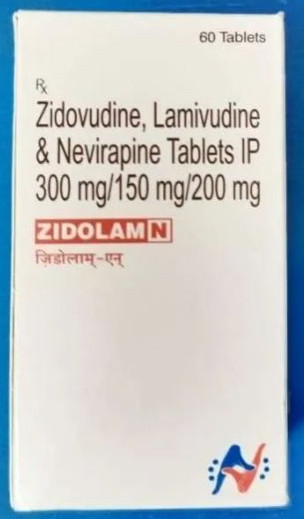 Zidolam Zidovudine Lamivudine & Nevirapine HIV Tablets